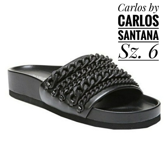 Carlos by Carlos Santana Womens Zoey Slide Sandal Black Size 60 Carlos by Carlos Santana Womens Zoey Slide Sandal Black Size 60